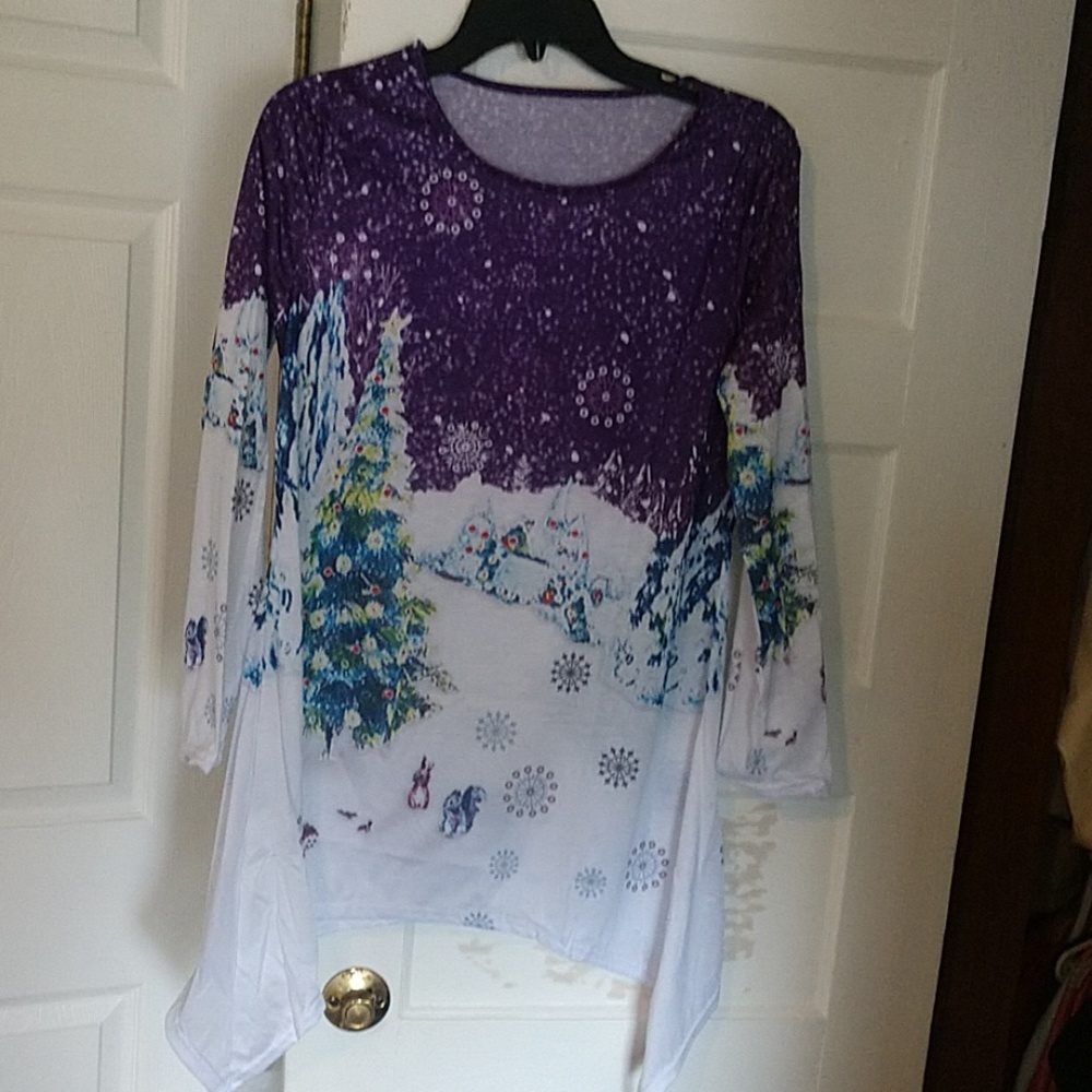 Just a long sleeve shirt and a beautiful one too.